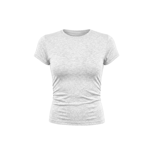 szary top baby tee