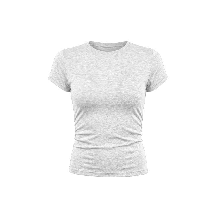 szary top baby tee