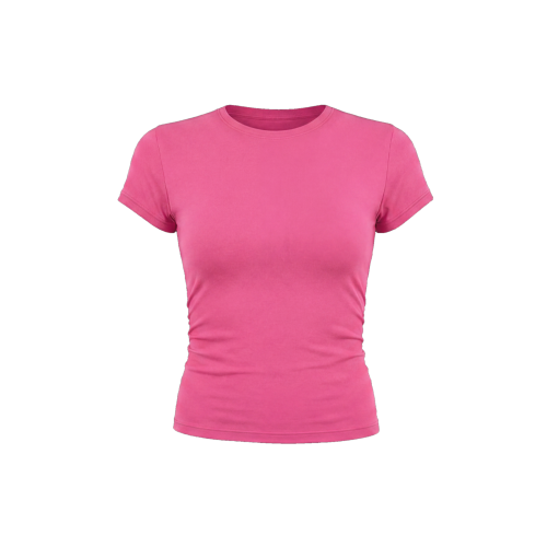 fuchsia baby tee packshot