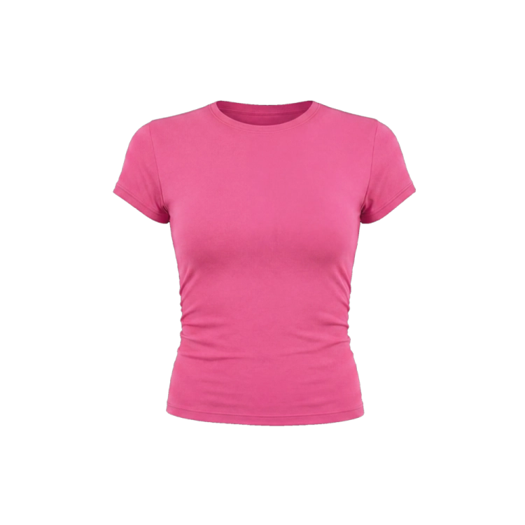 fuchsia baby tee packshot