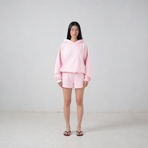 baby pink hoodie lite