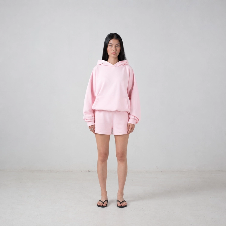 baby pink hoodie lite
