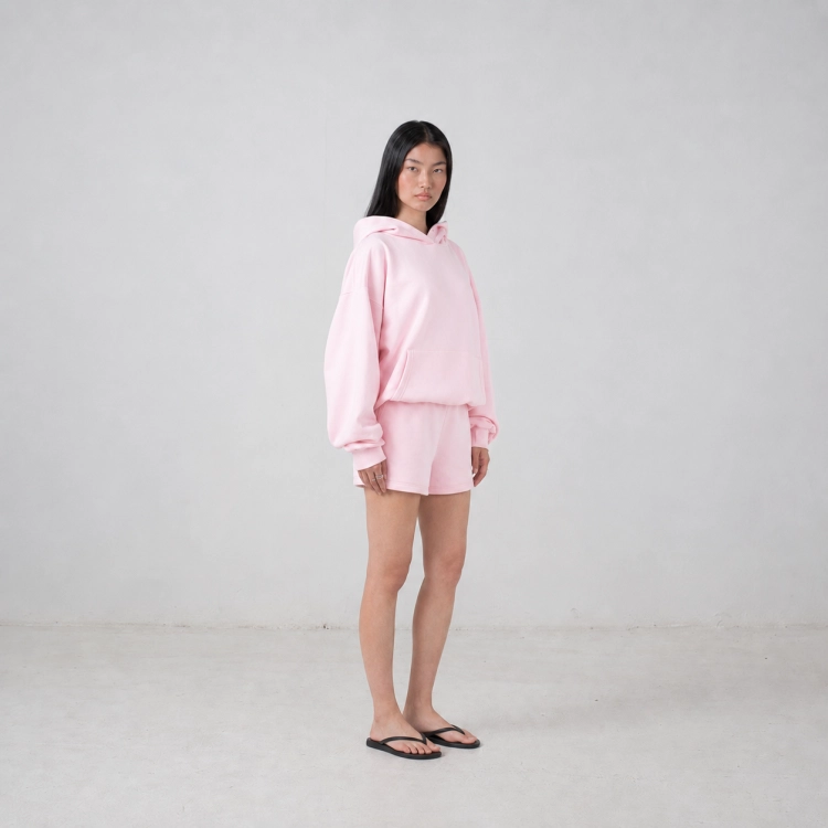 baby pink hoodie lite 3/4