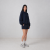 navy hoodie lite 3/4