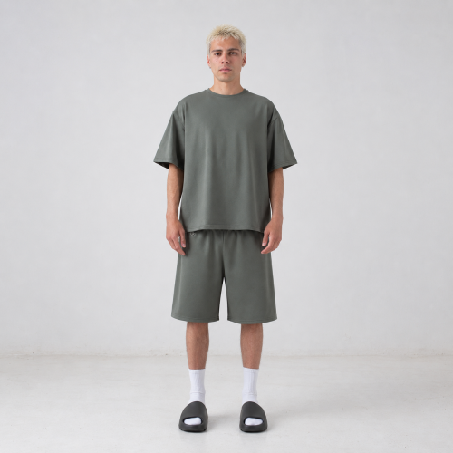 olive bermuda shorts