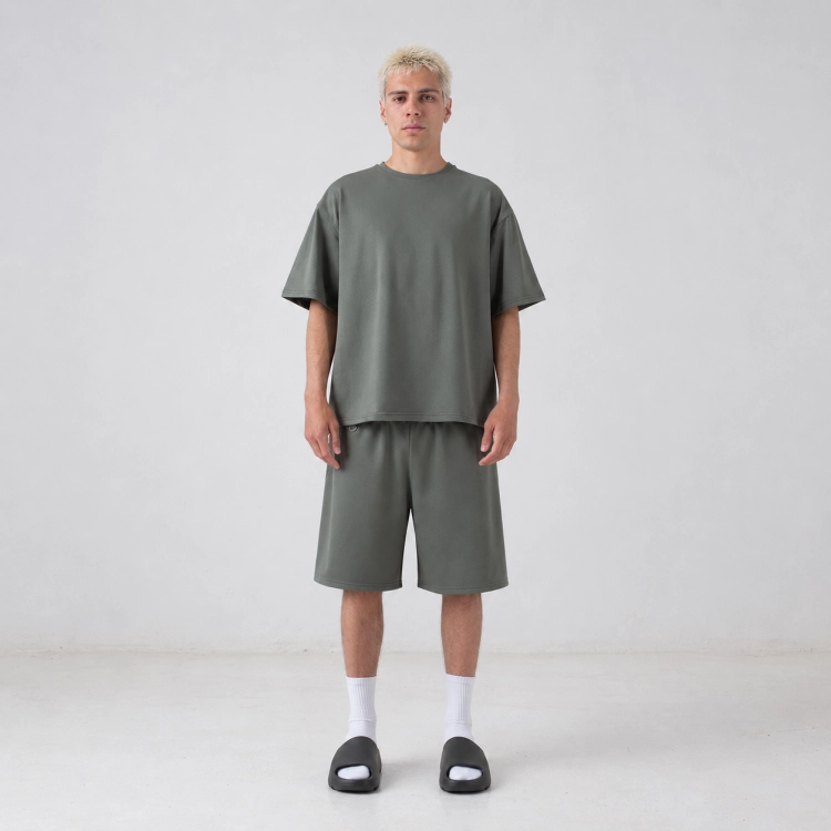 olive bermuda shorts
