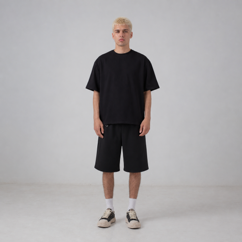 black tee