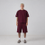 burgundy tee