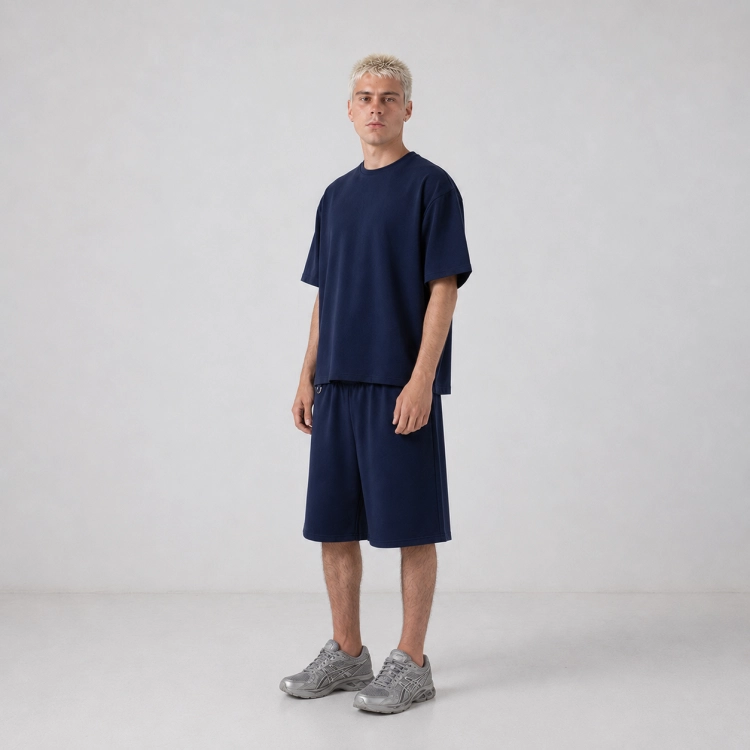 navy tee 3/4