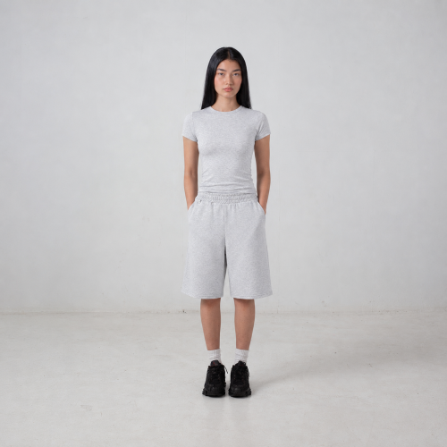 melange bermuda shorts