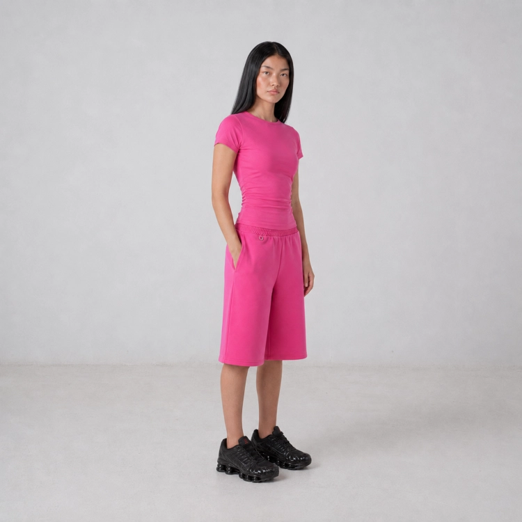 fuchsia bermuda shorts lite 3/4