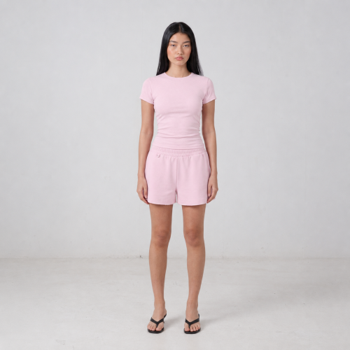 baby pink baby tee