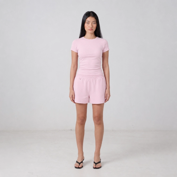 baby pink baby tee