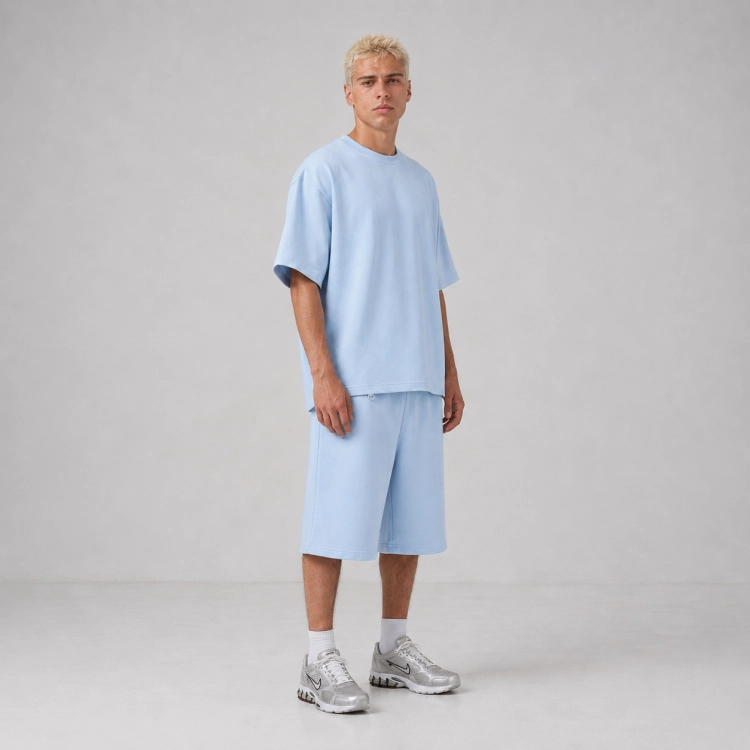baby blue bermuda 3/4