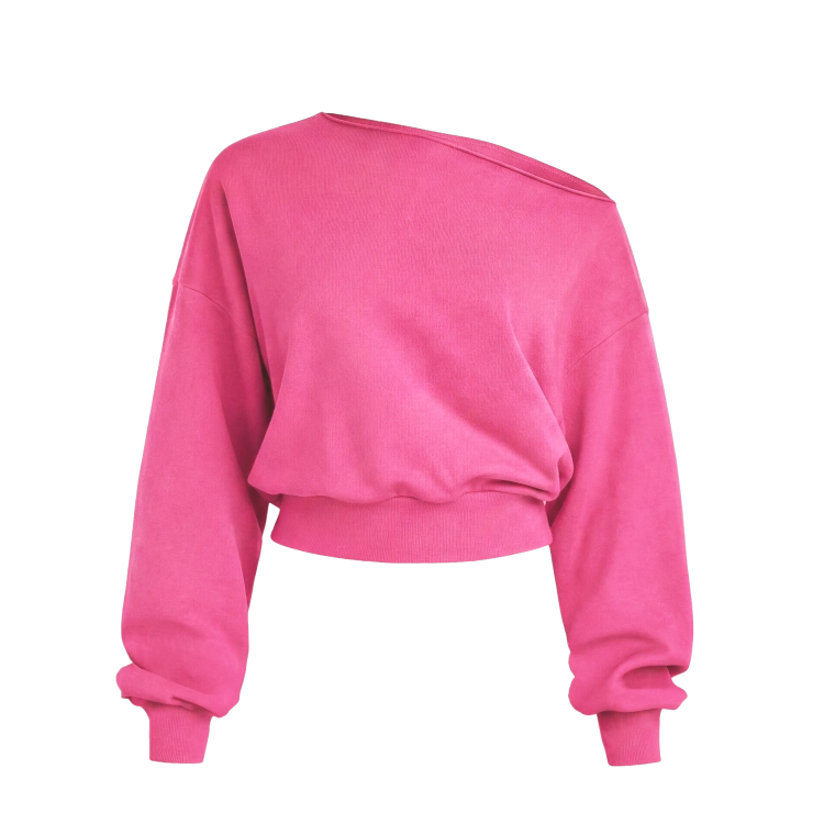 fuchsia off shoulder